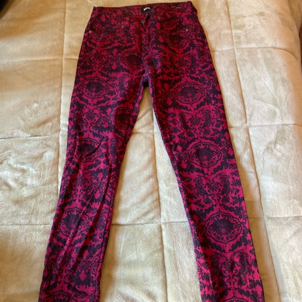 BDG jeans floral print. High rise. Cigarette ankle